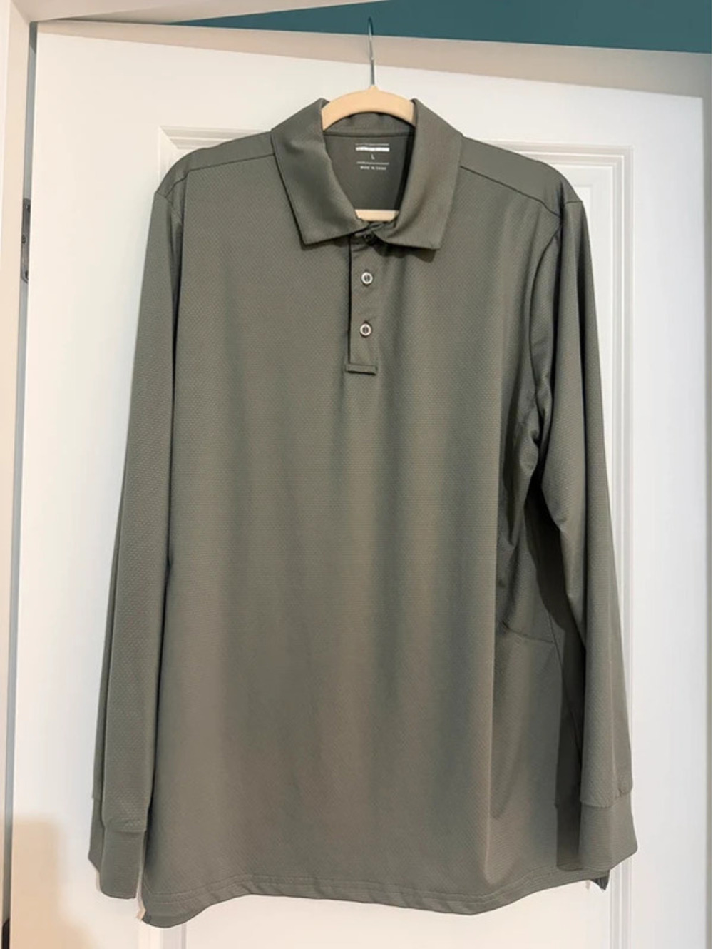 Men’s long sleeve polo